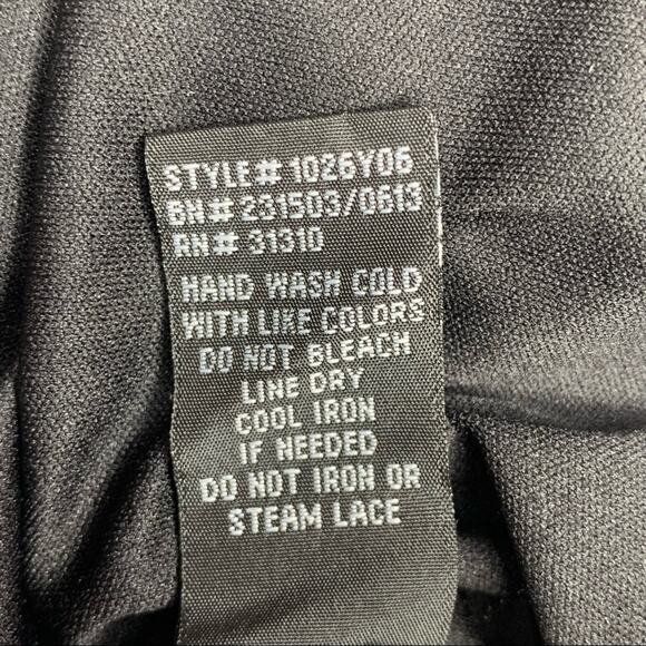 IZ BYER Top Sleeveless Black and White Size S Front Ruffles Lace o… - Picture 9 of 10